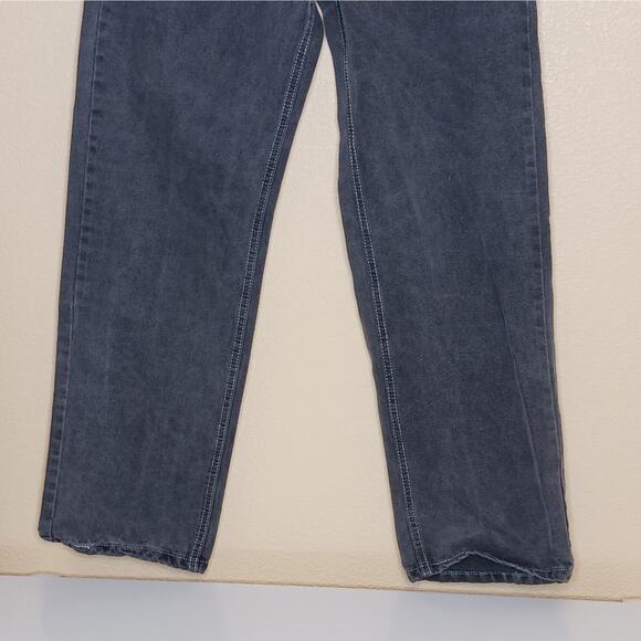 Unbranded Mens Jeans Gray Size 26x29 Painter Carpenter Bootcut Straight Denim - Picture 4 of 8